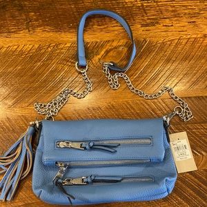 Black rivet, blue crossbody, NWT